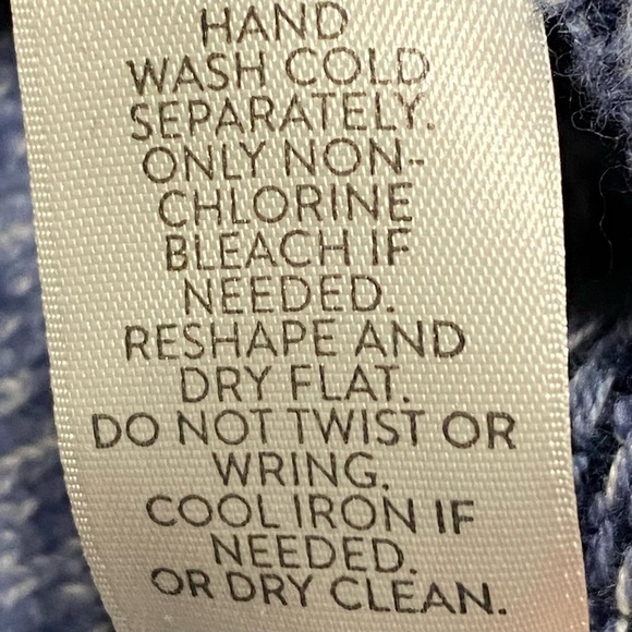 Pure Jill Blue Cowl Neck Pullover Sweater Tunic Lagenlook Minimalist XS - Picture 7 of 8